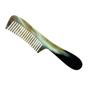 11206-rake-comb-with-horn-handle-azema-bigou-yellow-black-white-19-cm