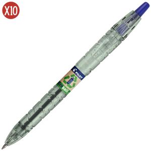 041178-pack-of-10-ballpoint-pens-clementoni-bestway-ecoball-blue-one-size