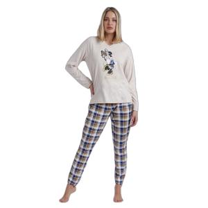 60562-100-000002-women-s-long-sleeve-pyjama-disney-happy-minnie-beige