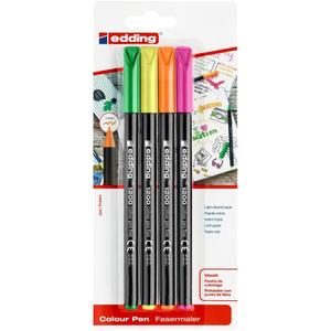 261054-set-of-4-neon-markers-edding-1200-multicolored-multicolored-one-size