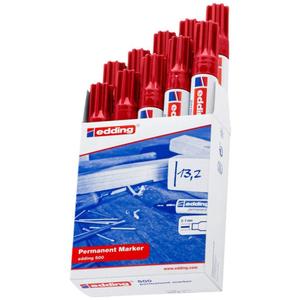 261065-markers-edding-500-x10-red-one-size