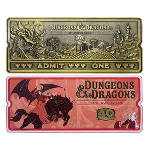 fntk-has-dun22-decorative-replicas-fanattik-dungeons-dragons-the-cartoon-rollercoaster-ticket-limited-edition-gold-one-size