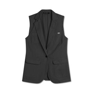 s25wjkj6-nx-women-s-cross-over-gabardine-waistcoat-freddy-black-direct-dyed