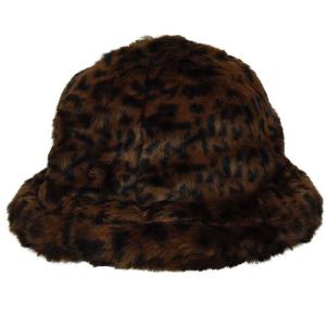 k4190st-le249-bucket-hat-faux-fur-woman-kangol-casual-leopard