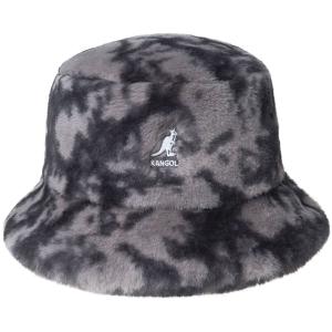 k4370-gm002-bucket-hat-faux-fur-kangol-grey-mottle