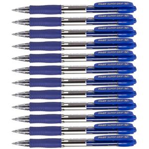 041175-pack-of-12-ballpoint-pens-kinvara-pilot-super-grip-blue-one-size