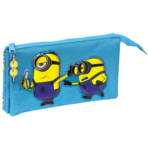 231823-baby-case-with-3-compartments-les-minions-azul-one-size
