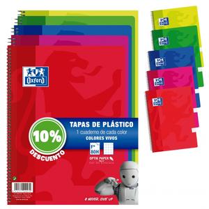024151-pack-of-5-notepads-plastic-cover-grid-pattern-milan-oxford-multicolour-31x21-50x2-cm