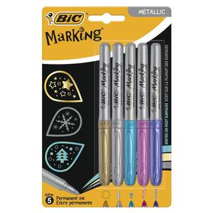 270076-set-of-5-bic-permanent-metal-markers-milan-multicolour-one-size