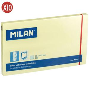291034-notepad-100-stickers-milan-x10-yellow-yellow-12-7x7-6-cm