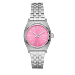 a399-2719-00-watch-nixon-small-time-teller-silver-pink-one-size