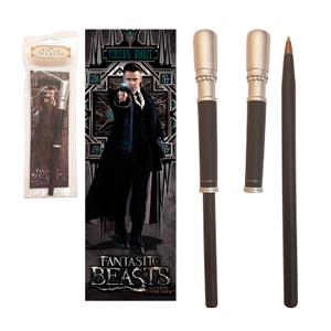 849421003951-baguette-pen-and-bookmark-noble-collection-fantastic-beasts-percival-graves-black-18-5-cm