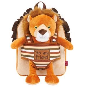 8015831130750-reversible-backpack-with-plush-perletti-lenny-lion-brown-25x22x5-cm