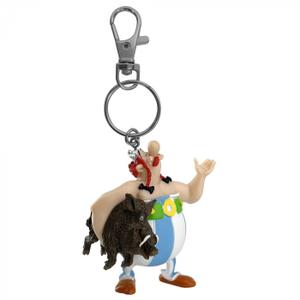 060379-obelix-keyring-with-wild-boar-plastoy-blue-white-one-size