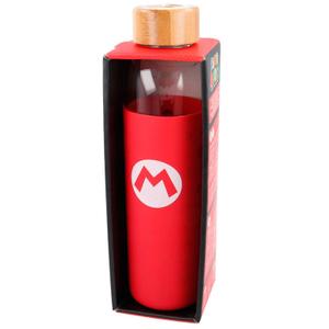 8412497003853-stor-nintendo-super-mario-bros-glass-bottle-w-silicone-lid-red-585-ml