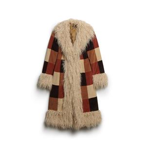 w5011688a-1tw-long-coat-for-women-superdry-afghan-patchwork-brown-patchwork-corduroy