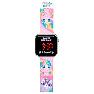 8435507882927-children-s-watch-sweet-dreams-unicorn-black-pink-purple-18x7-5x3-cm