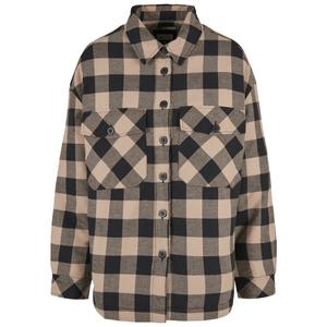 tb4007-03500-women-s-flannel-shirt-urban-classics-padded-black-taupe